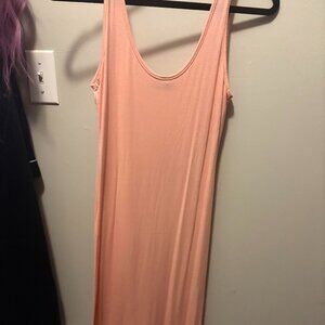 Amore AIL.F.Y ankle length coral/peach body con dress
